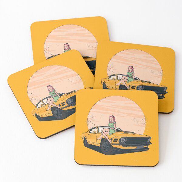 Item preview, Vintage car with pin up. designed and sold by emphatic.
