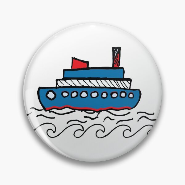 Item preview, Ferry boat - Ocean waves designed and sold by kamilu.
