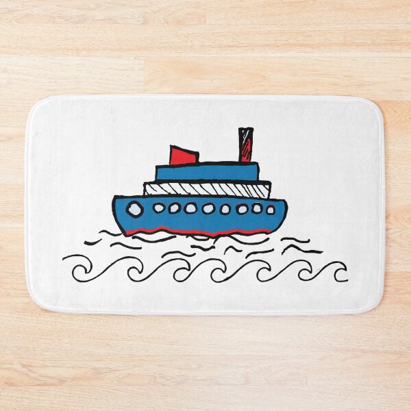 Item preview, Ferry boat - Ocean waves designed and sold by kamilu.