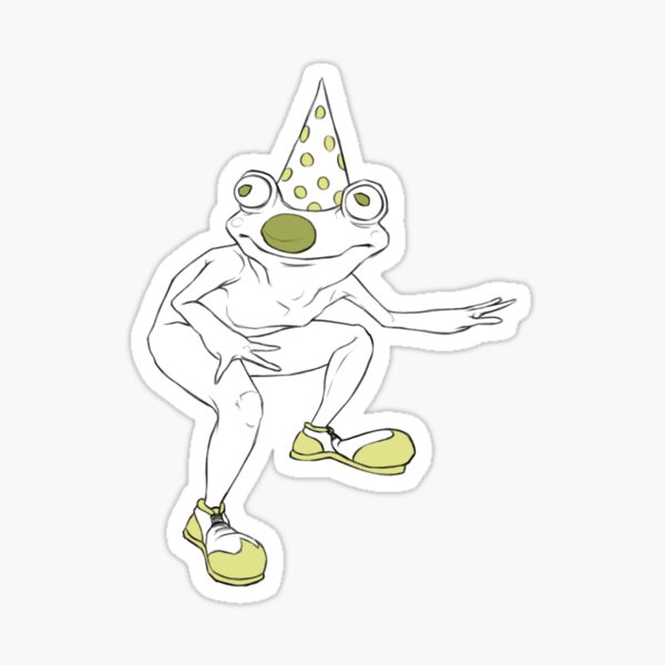 clown frog Sticker