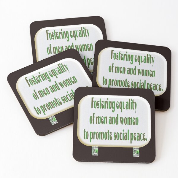 Item preview, Fostering equality of men and women to promote social peace. designed and sold by Ralek.