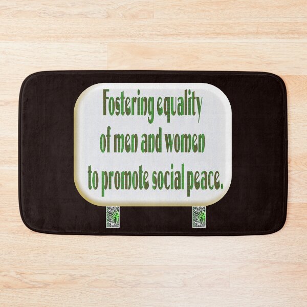 Item preview, Fostering equality of men and women to promote social peace. designed and sold by Ralek.