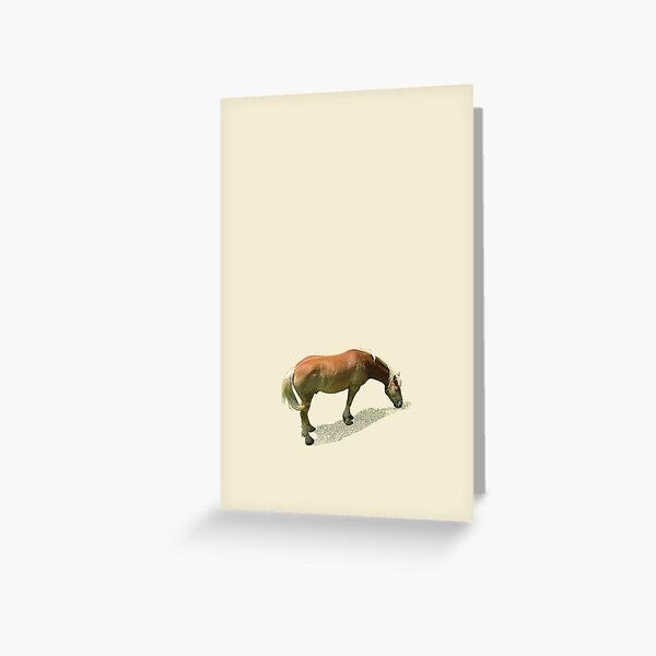 Horse from Kristberg (T-Shirt & iPhone case) Greeting Card