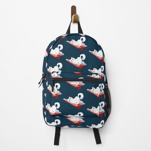 Item preview, Cute white cat flying on a red paper airplane designed and sold by SGS-.