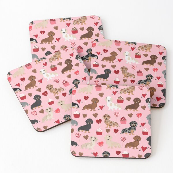 Item preview, Dachshund Dogs Hearts Cookies designed and sold by Coolstuff4you71.