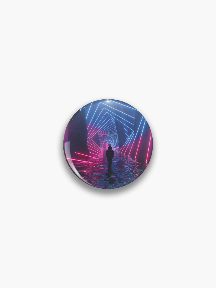 Thumbnail 1 of 3, Pin, Sublime Projection designed and sold by 3devansh.