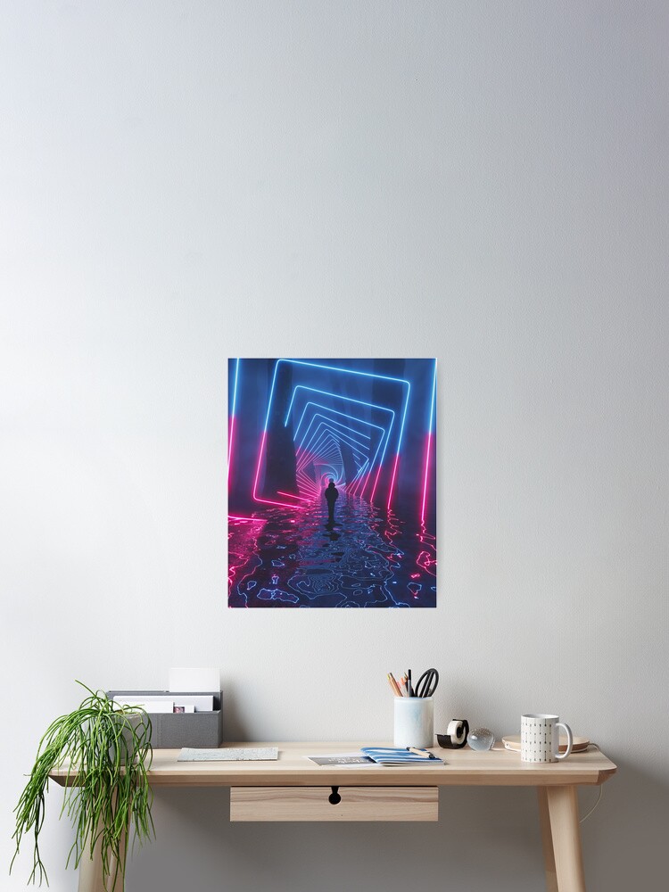 Thumbnail 2 of 3, Poster, Sublime Projection designed and sold by 3devansh.