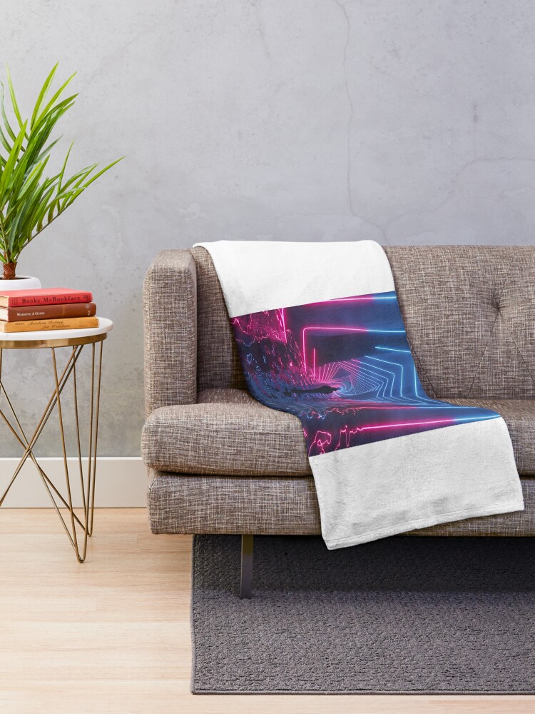 Thumbnail 2 of 6, Throw Blanket, Sublime Projection designed and sold by 3devansh.