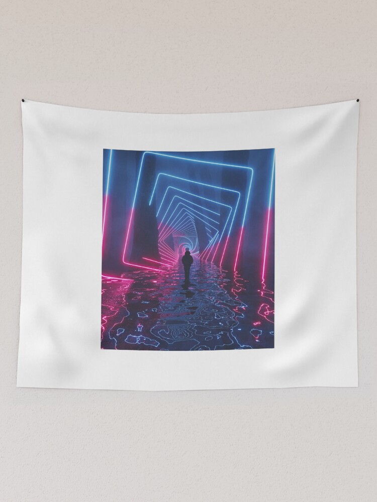 Thumbnail 2 of 3, Tapestry, Sublime Projection designed and sold by 3devansh.