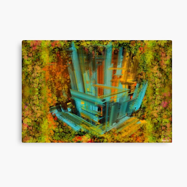 Blå trädkoja i höstmörker Canvas Print
