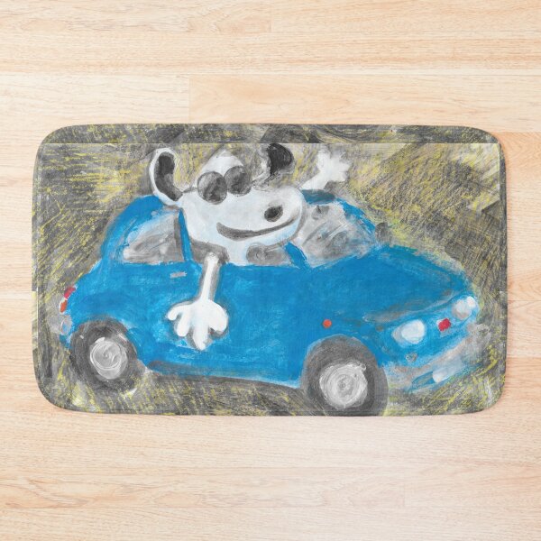 Item preview, A white dog is on board a fiat 500 designed and sold by walterfest.