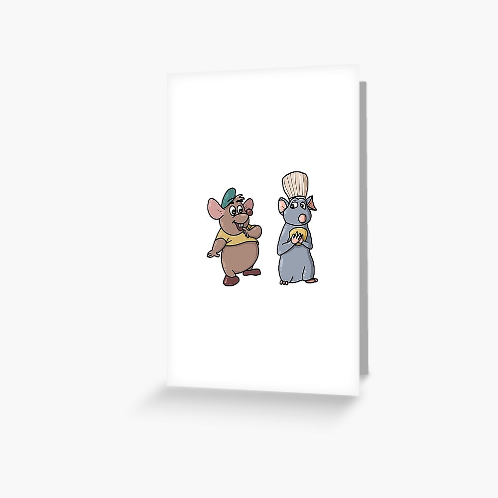 "Cute Gus Gus Remi Ratatouille " Greeting Card for Sale by EasyBreezy