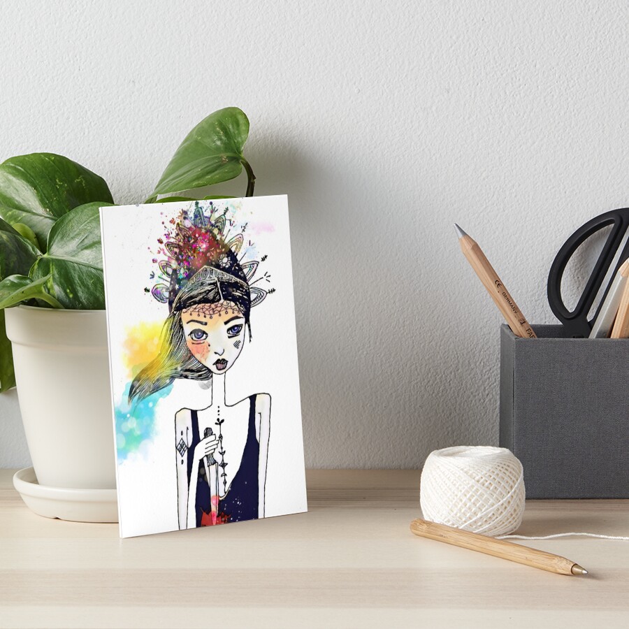 Item preview, Art Board Print designed and sold by lesinfin.