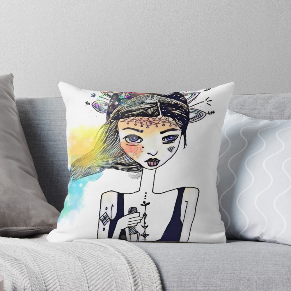 Item preview, Throw Pillow designed and sold by lesinfin.