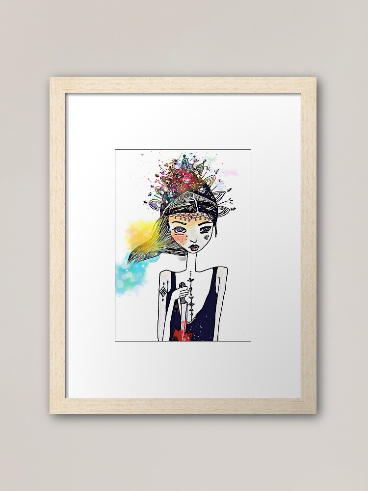 Alternate view of Virgen de la Caridad Framed Art Print