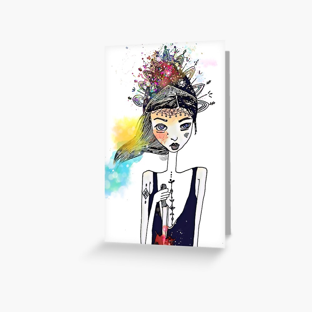Item preview, Greeting Card designed and sold by lesinfin.