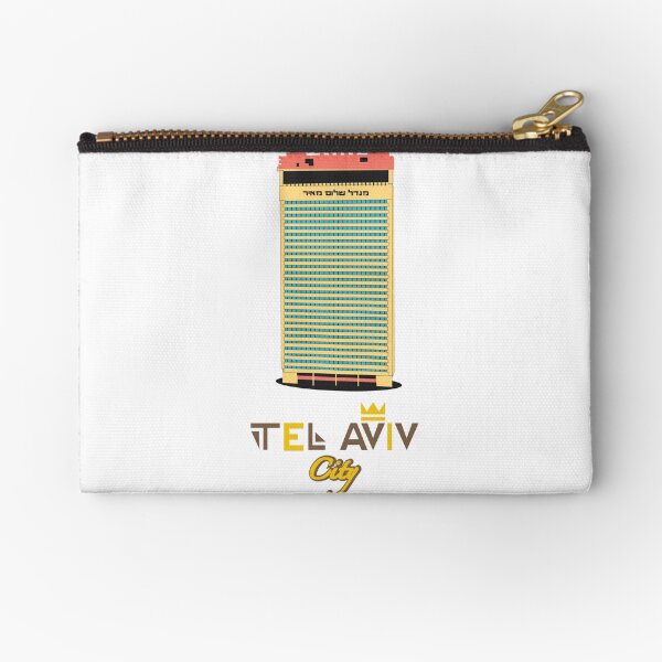 Tel Aviv Shalom Meir Tower Zipper Pouch