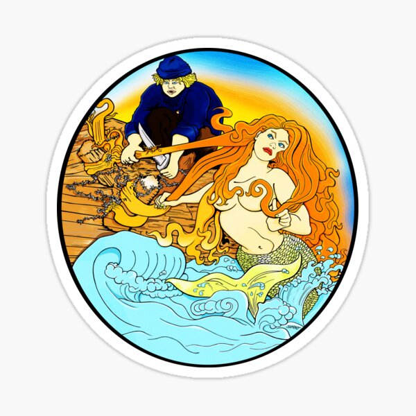 Mermaid spotted at the Dam Sticker