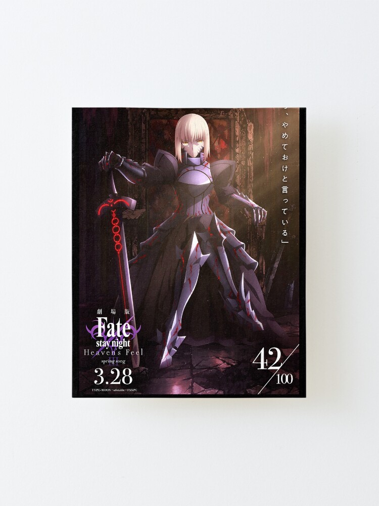 Saber Heaven S Feel Iii Mounted Print By Imzouzou Redbubble