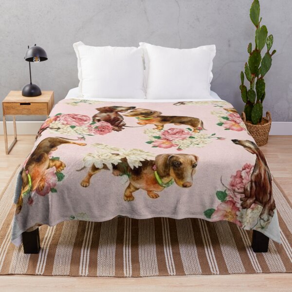 Item preview, Dachshund Dogs in Roses designed and sold by Coolstuff4you71.