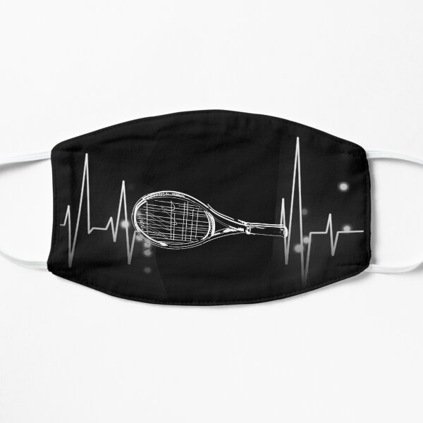 Tennis Heartbeat Flat Mask