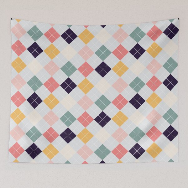 Item preview, Square | Pattern | Colorful | Retro | designed and sold by Minimalwiz.