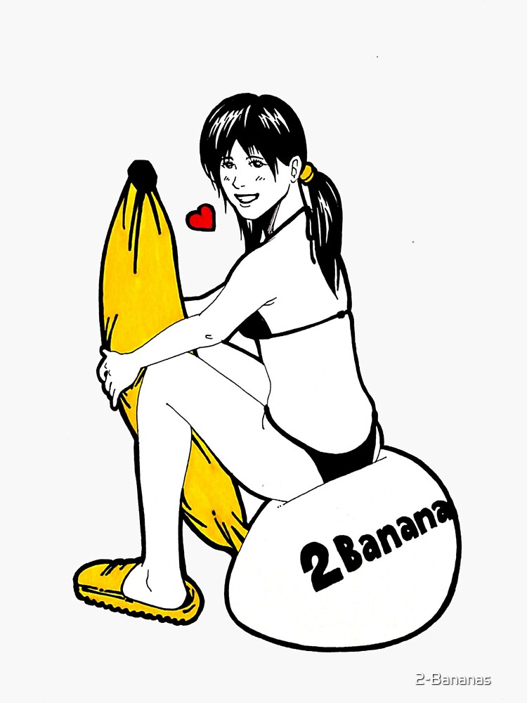 Sexy Banana Girl Sticker By 2 Bananas Redbubble 8972