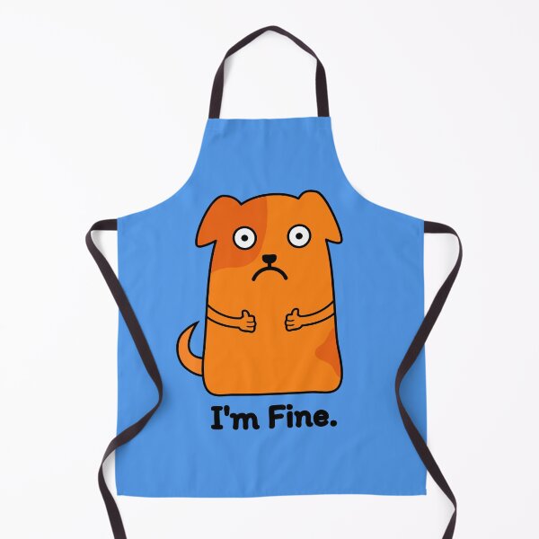 Item preview, I'm Fine Funny dog designed and sold by dogMematic.