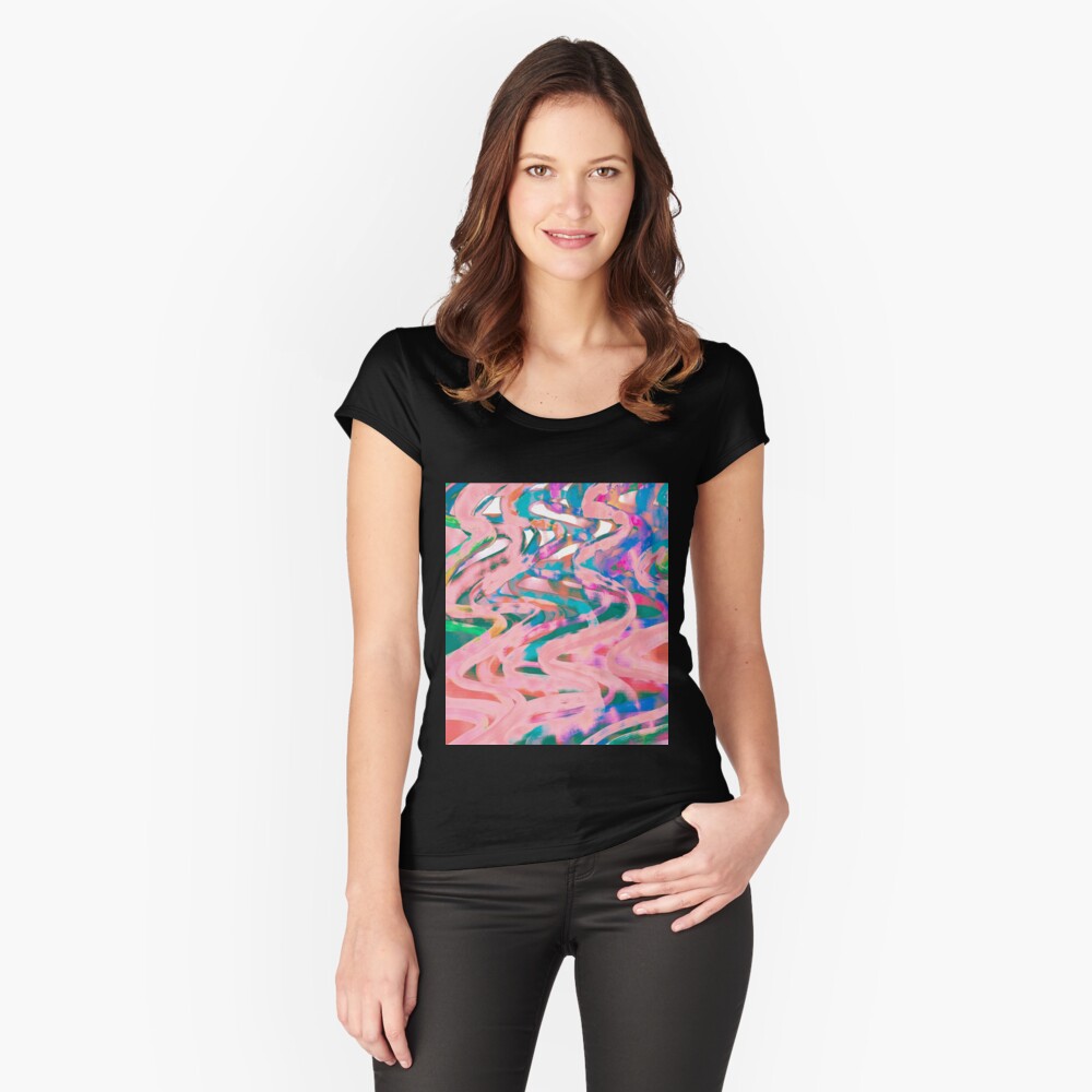 Item preview, Fitted Scoop T-Shirt designed and sold by OneDayArt.