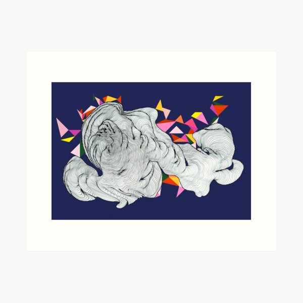 Clouds - Blue Art Print