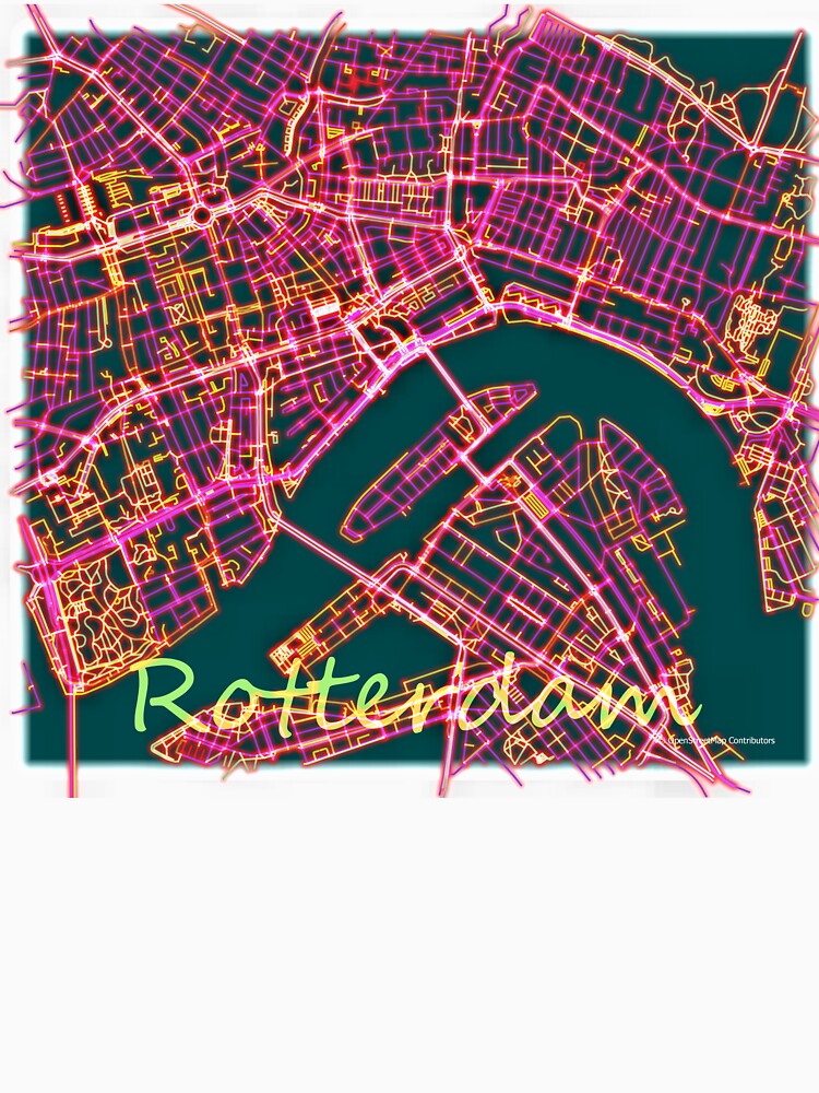 Neon Roads of Rotterdam by jvdkwast