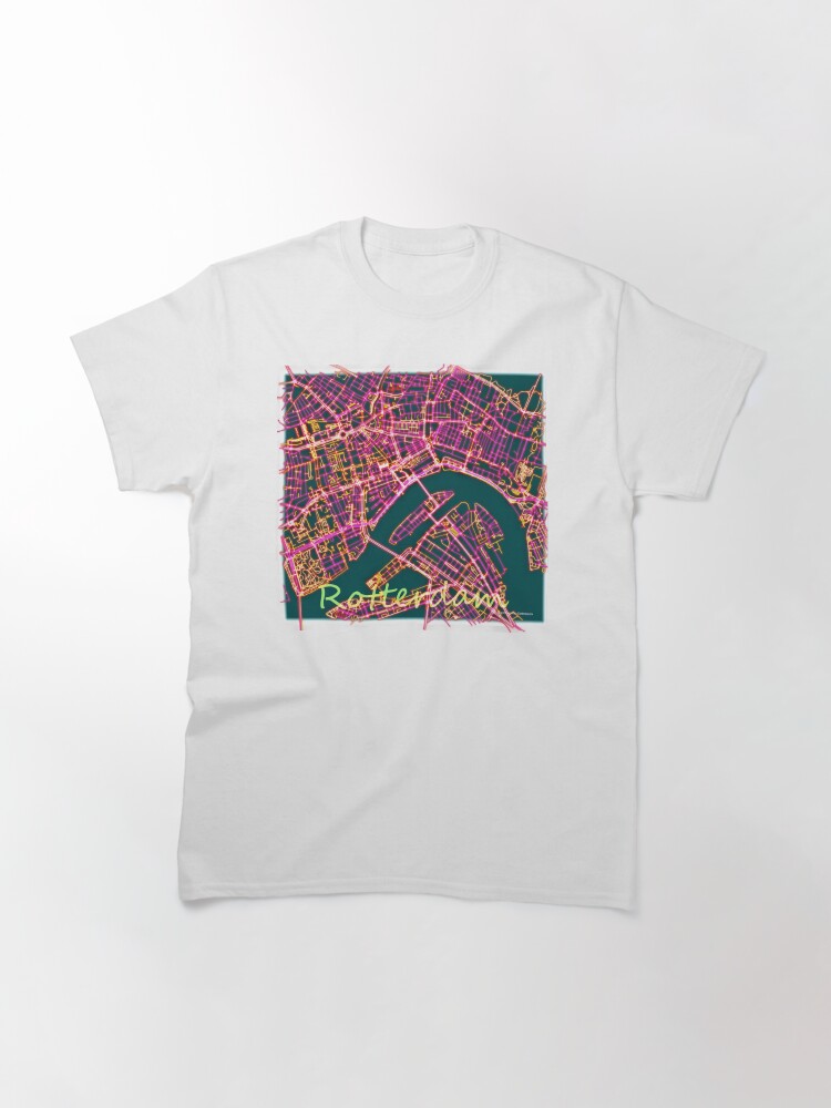 Alternate view of Neon Roads of Rotterdam Classic T-Shirt