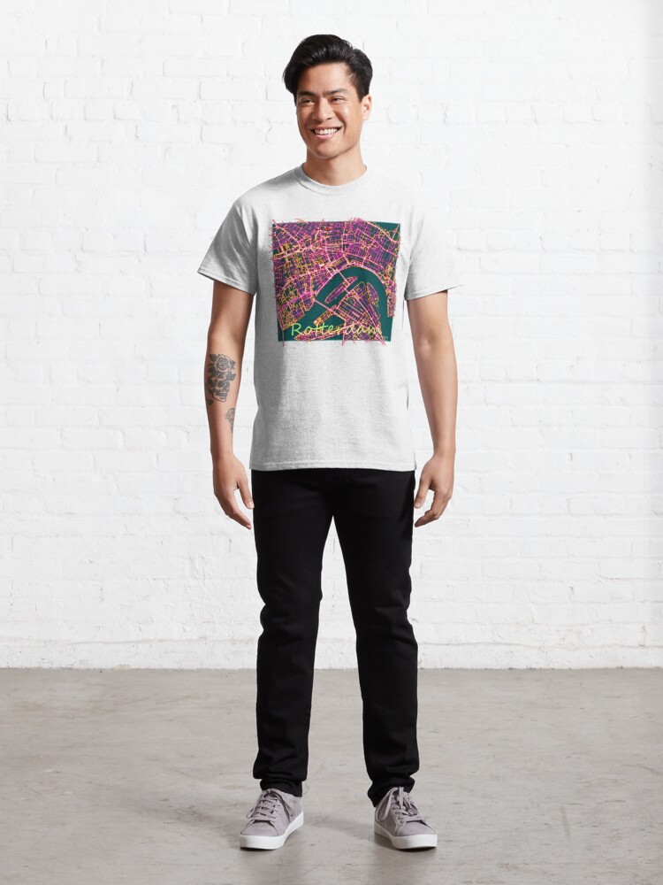 Alternate view of Neon Roads of Rotterdam Classic T-Shirt