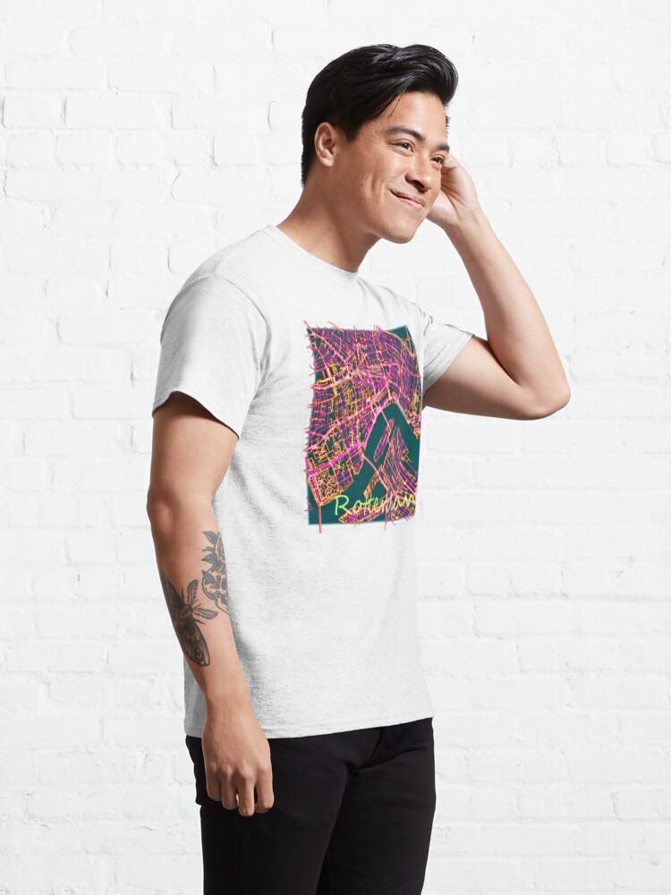 Alternate view of Neon Roads of Rotterdam Classic T-Shirt