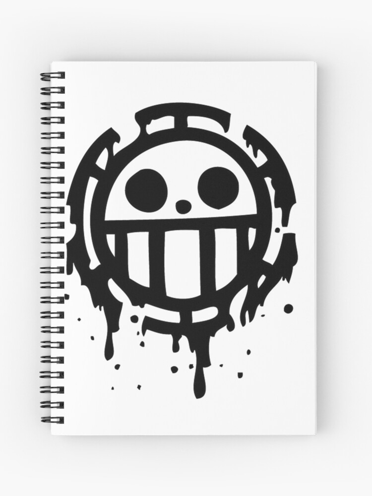 Caricature Jolly Roger Trafalgar Law Spiral Notebook by Mangallery