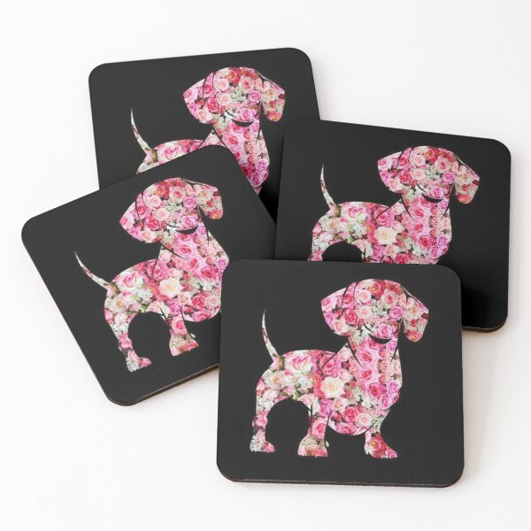 Item preview, Dachshund Dog in roses flowers designed and sold by Coolstuff4you71.