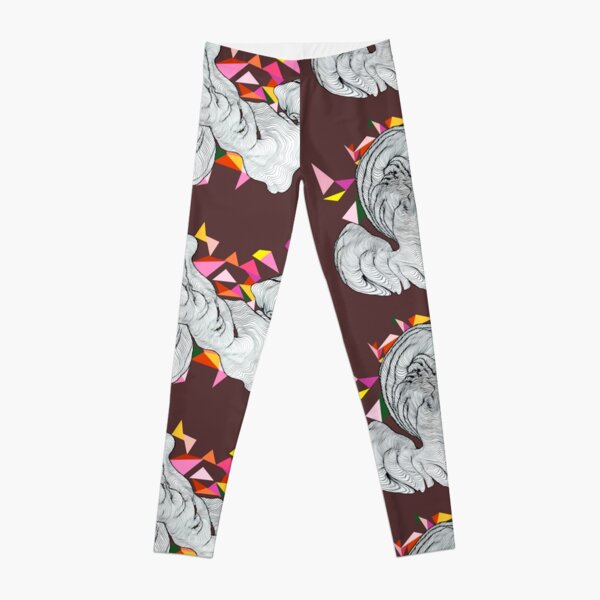 Clouds - Maroon Leggings