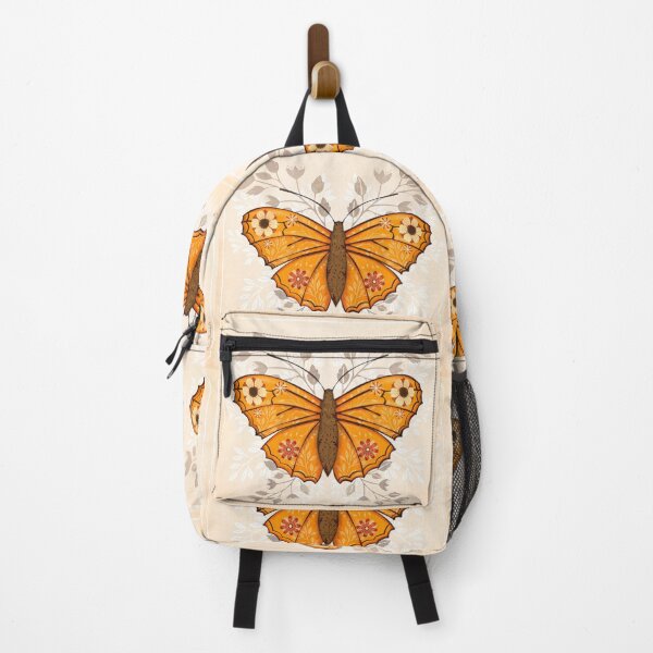 Item preview, Folk art pink monarch butterfly  designed and sold by Prita-D.