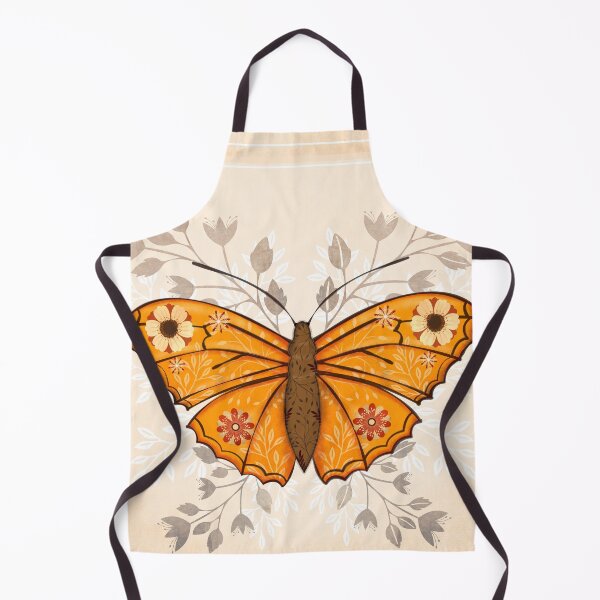Item preview, Folk art pink monarch butterfly designed and sold by Prita-D.