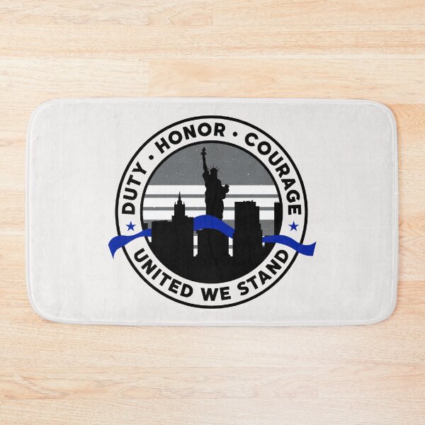 Item preview, Back Police Blue Line Duty Honor Courage United Statue Liberty Lady New York USA US Gift designed and sold by TheAplus.