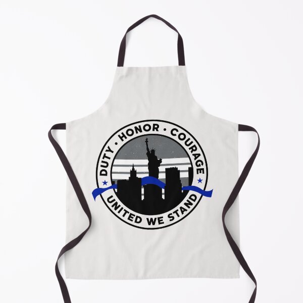 Item preview, Back Police Blue Line Duty Honor Courage United Statue Liberty Lady New York USA US Gift designed and sold by TheAplus.