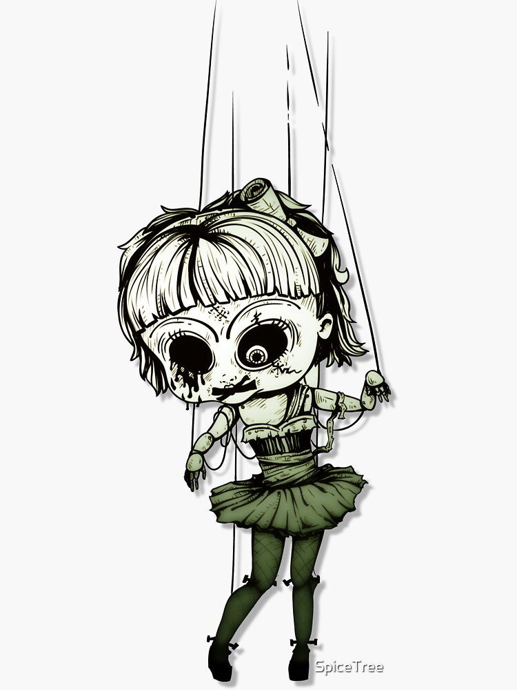 marionette Sticker for Sale by archooopy