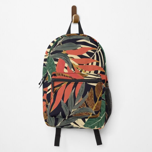 Fashionable Tropical Color Leaves Backpack