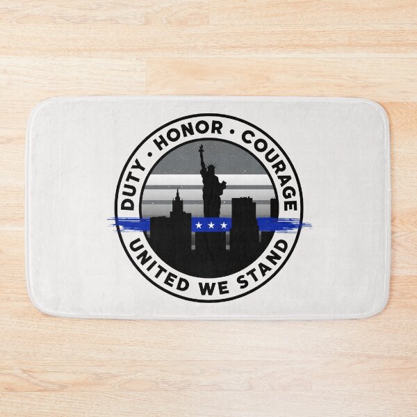 Item preview, Back Police Blue Band Line Duty Honor Courage United Statue Liberty Lady New York USA US Gift designed and sold by TheAplus.