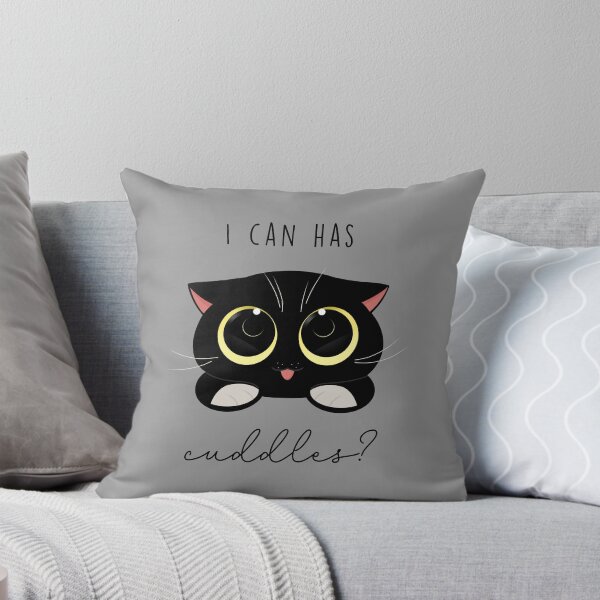 Item preview, I can has cuddles ?  (Grey) designed and sold by Think-Kitten.