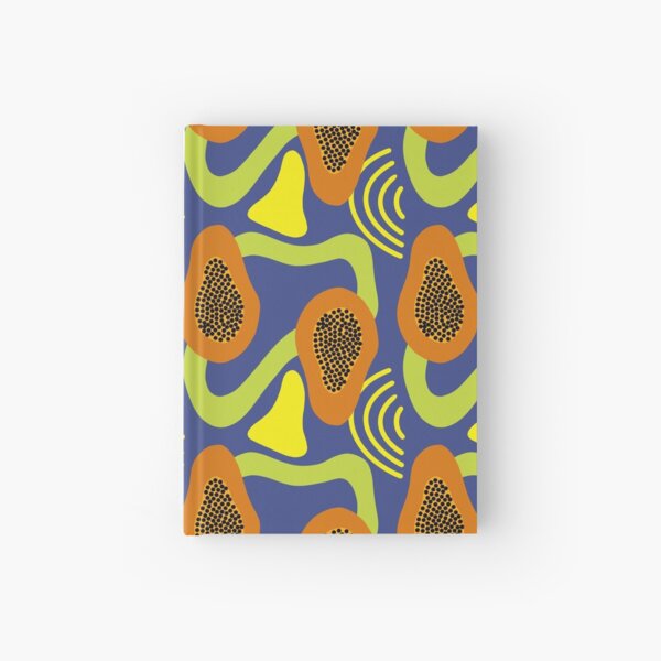 Funky Papaya Pattern Hardcover Journal