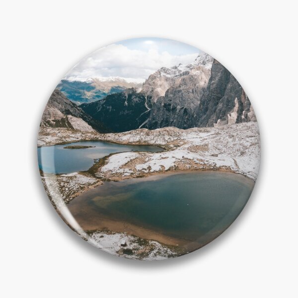 Item preview, Bird's eye view of a mountain lake in Tre Cime di Lavaredo (Dolomites) designed and sold by michieldros.