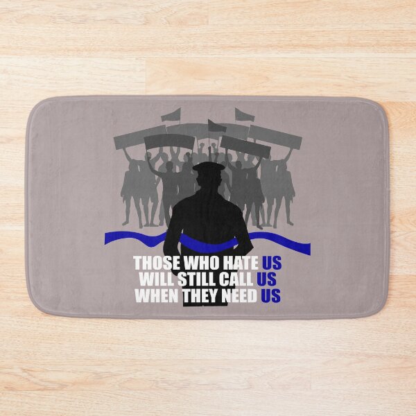 Item preview, Back Police Blue Band Line Sheriff Officer Cop Uniform USA US Gift designed and sold by TheAplus.