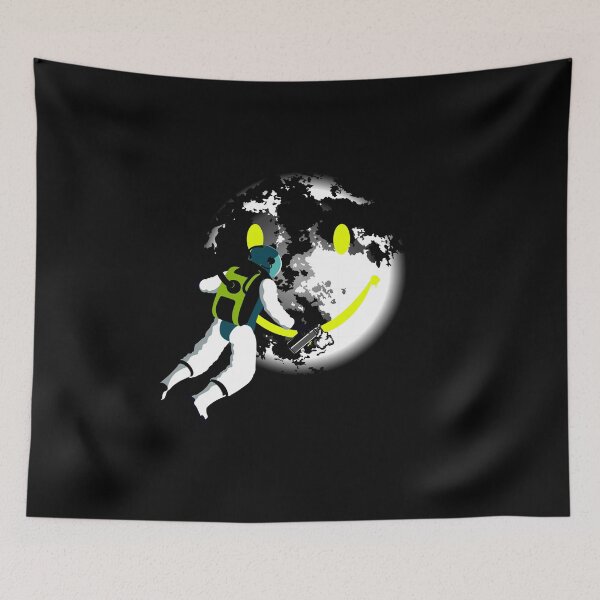 Item preview, Astronaut happy make laugh earth designed and sold by shurikaner.