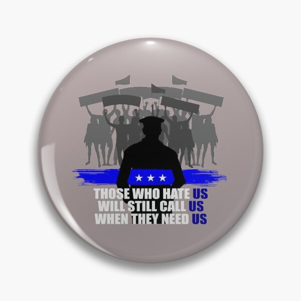 Item preview, Back Police Blue Band Line Officer Cop Sheriff Clashes Portestants USA US Gift designed and sold by TheAplus.